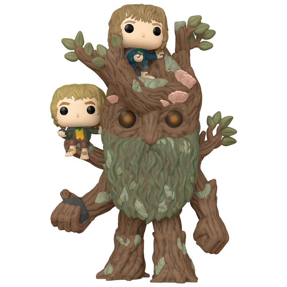 Funko POP Super El Señor de los Anillos Treebeard with Merry & Pippin   FUNKO
