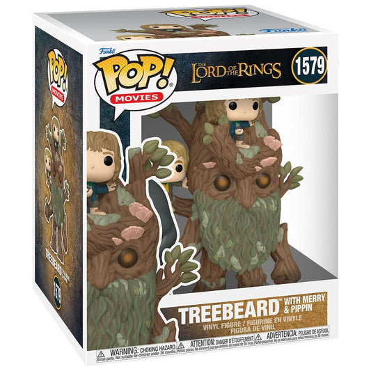Funko POP Super El Señor de los Anillos Treebeard with Merry & Pippin  