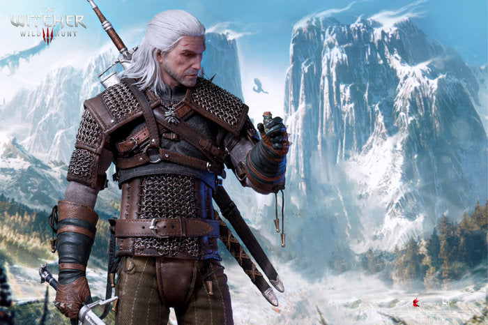 Geralt de Rivia Figura Articulada 30 cm Escala 1/6 The Witcher 3: Wild Hunt   Pure Arts