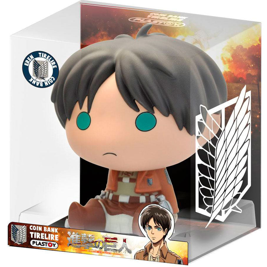 Hucha Eren Chibi Attack on Titan 16cm   PLASTOY