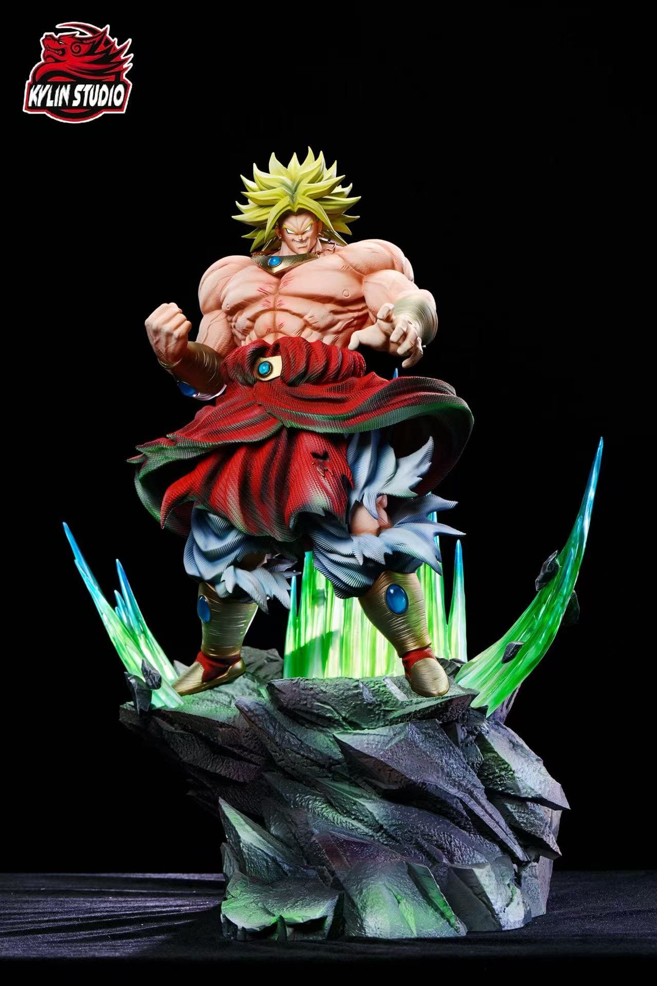 Estatua resina Dragon Ball Broly VS Los Tres Hijos Edición Aniversario