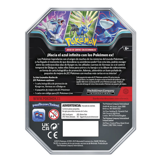 JUEGO DE CARTAS POKEMON TCG EVOLUCIONES PRISMÁTICAS SPRING EX TIN ESPAÑOL XERNEAS  