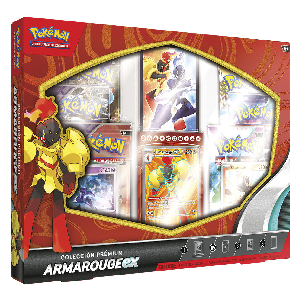 JUEGO DE CARTAS POKEMON TCG EX COLECCIÓN PREMIUM ARMAROUGE ESPAÑOL  