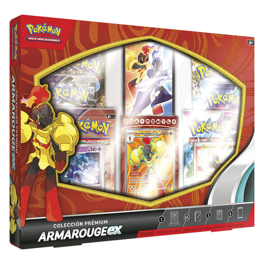 JUEGO DE CARTAS POKEMON TCG EX COLECCIÓN PREMIUM ARMAROUGE ESPAÑOL  