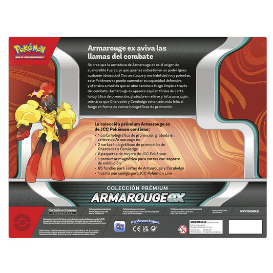 JUEGO DE CARTAS POKEMON TCG EX COLECCIÓN PREMIUM ARMAROUGE ESPAÑOL  