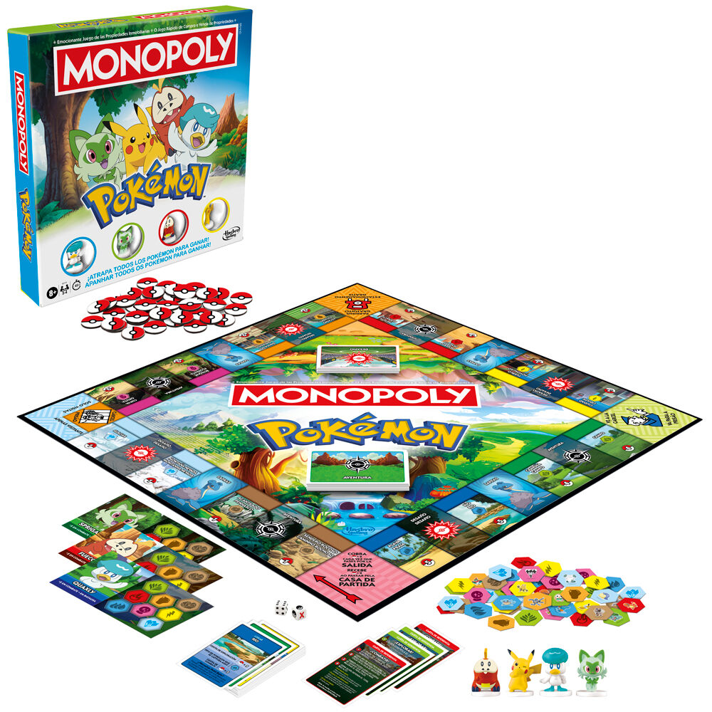 Juego mesa Monopoly Pokemon español   Hasbro