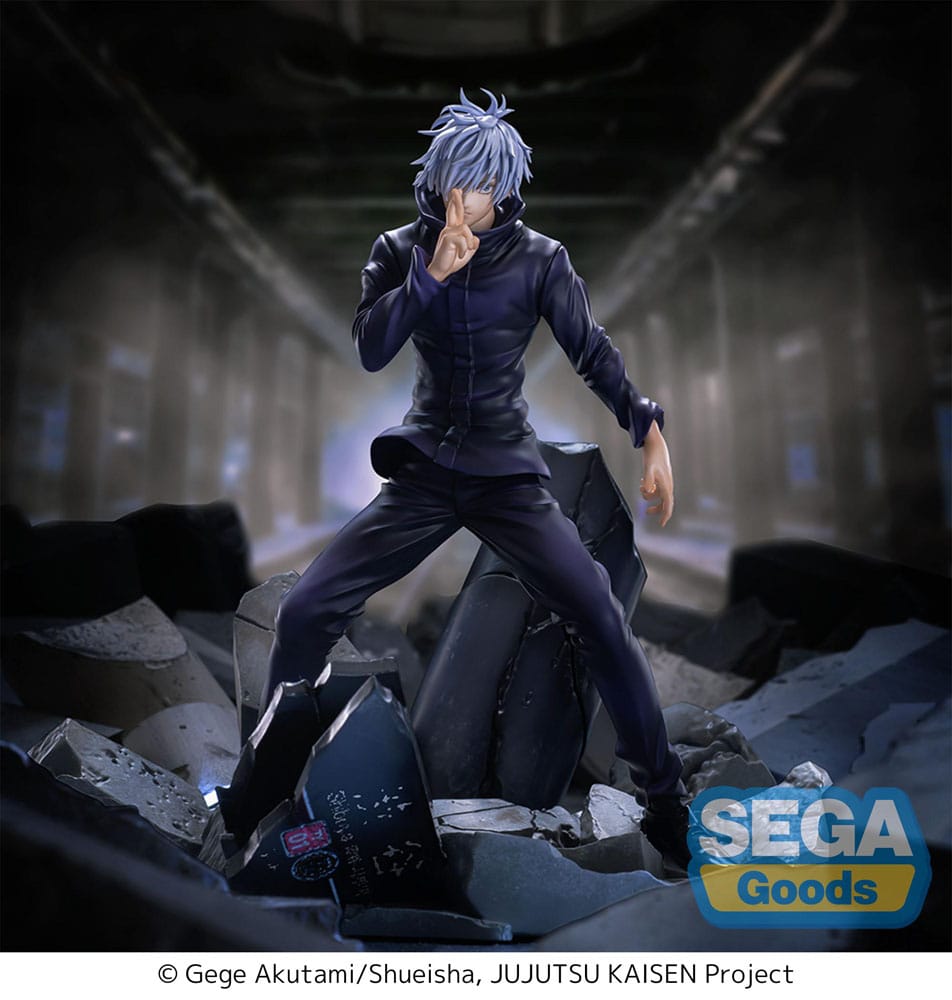 Jujutsu Kaisen Estatua Luminasta PVC Figurizm Shibuya Incident Satoru Gojo Unlimited Void 21 cm   SEGA