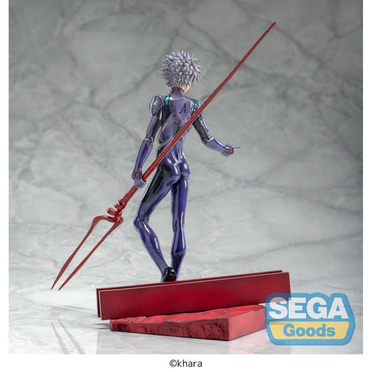 KAWORU NAGISA X SPEAR OF LONGINUS FIGURA 21 CM EVANGELION 3.0 + 1.0 THRICE UPON A TIME LUMINASTA  