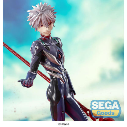 KAWORU NAGISA X SPEAR OF LONGINUS FIGURA 21 CM EVANGELION 3.0 + 1.0 THRICE UPON A TIME LUMINASTA  