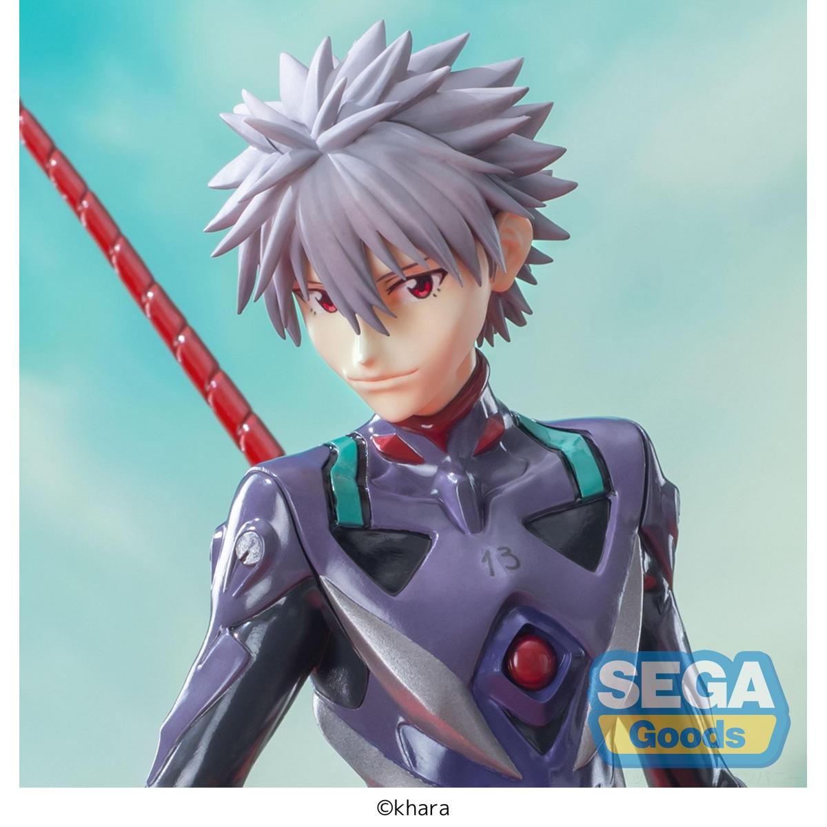 KAWORU NAGISA X SPEAR OF LONGINUS FIGURA 21 CM EVANGELION 3.0 + 1.0 THRICE UPON A TIME LUMINASTA  