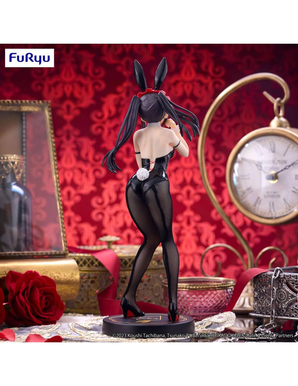 KURUMI TOKISAKI BLACK COLOR VERSION BICUTE BUNNIES FIGURE 29 CM DATE A LIVE V   SEGA