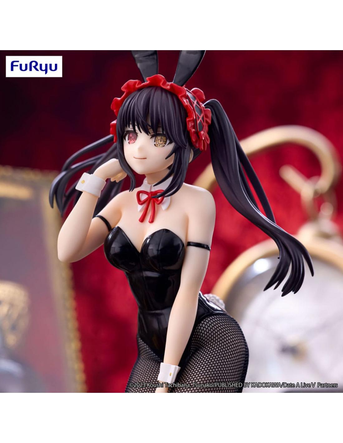 KURUMI TOKISAKI BLACK COLOR VERSION BICUTE BUNNIES FIGURE 29 CM DATE A LIVE V   SEGA