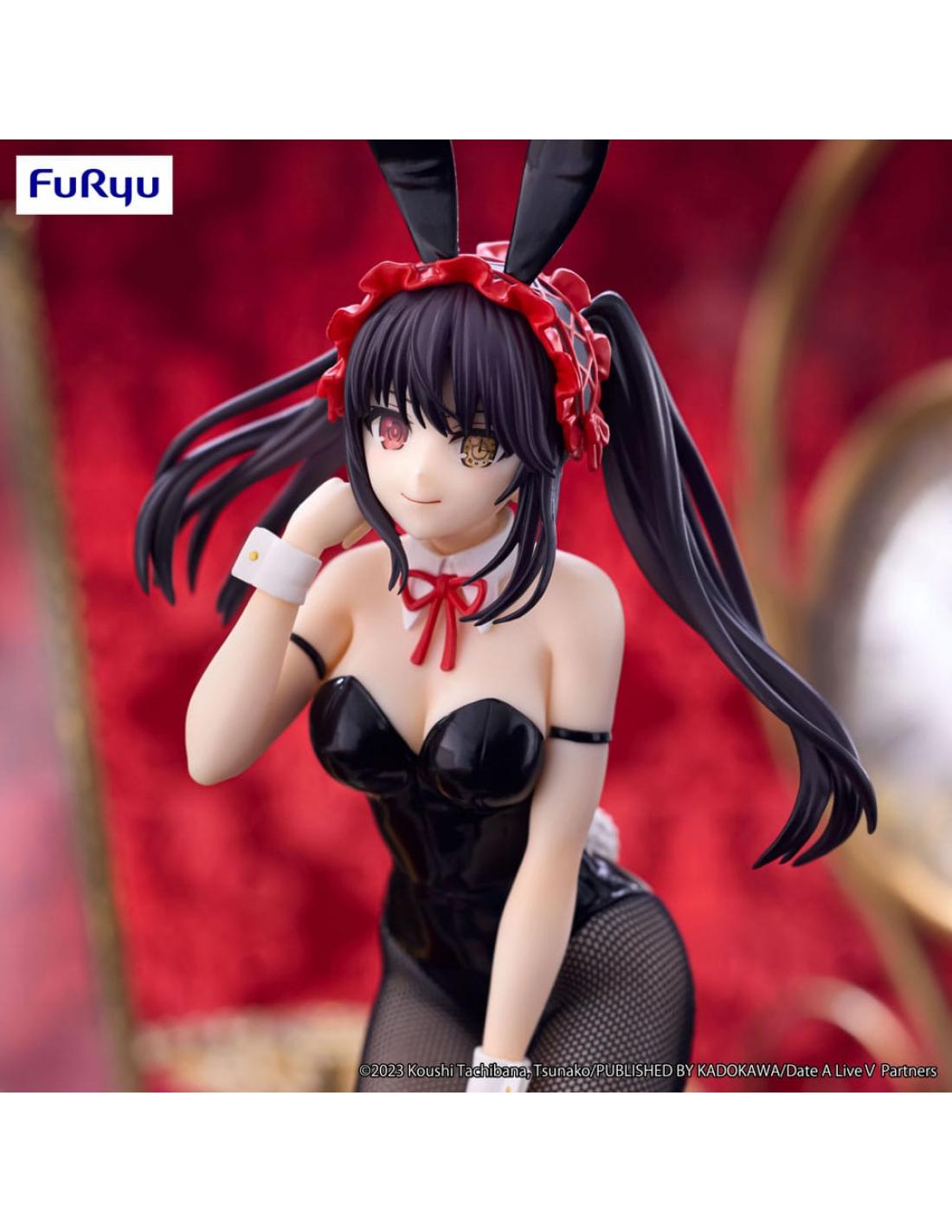 KURUMI TOKISAKI BLACK COLOR VERSION BICUTE BUNNIES FIGURE 29 CM DATE A LIVE V   SEGA
