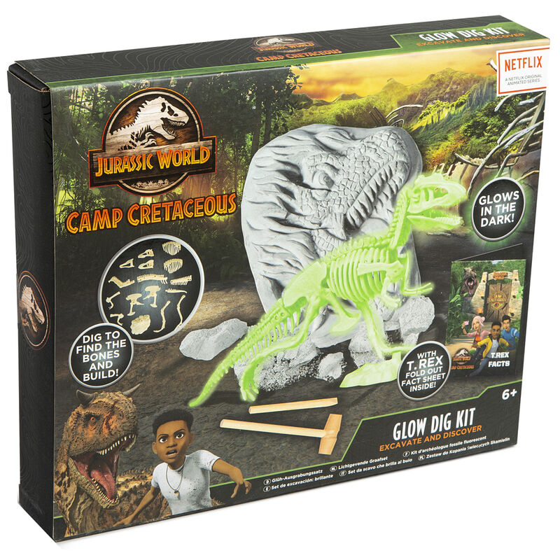 Kit Excavacion Brillante Camp Cretaceaous Jurassic World   UNIVERSAL STUDIOS