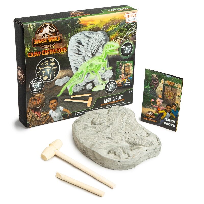 Kit Excavacion Brillante Camp Cretaceaous Jurassic World   UNIVERSAL STUDIOS