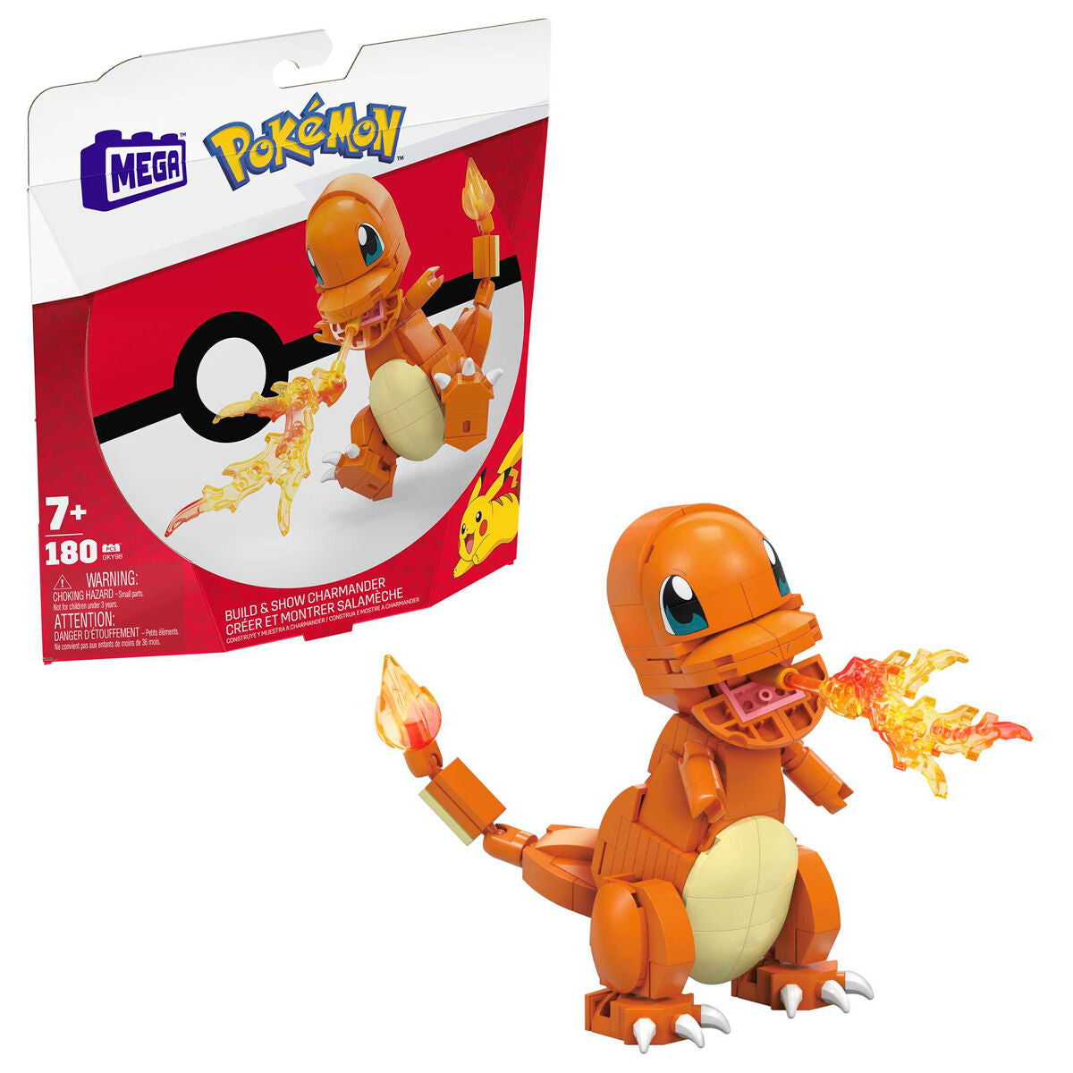 Kit Mega Construx Charmander Pokemon 180pzs   MATTEL