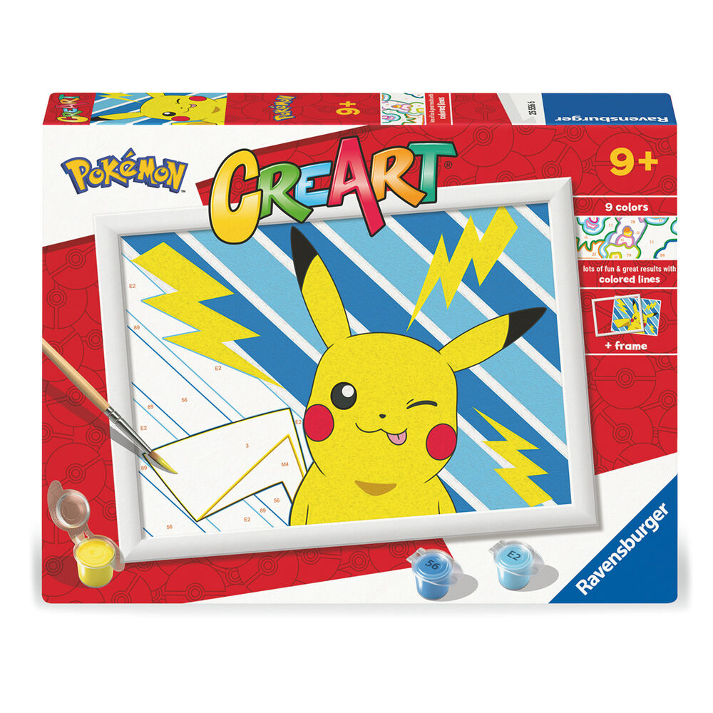Kit de pintura CreArt Pikachu Pokemon   RAVENSBURGER