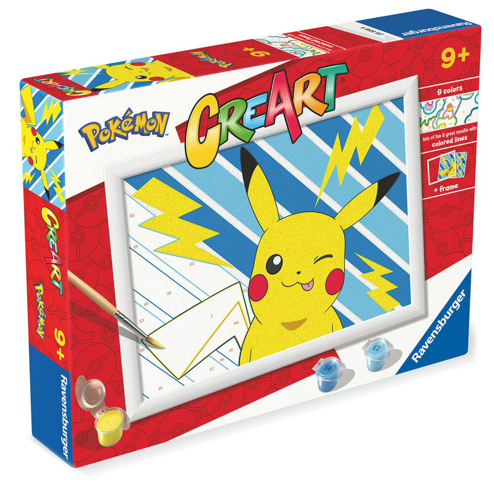 Kit de pintura CreArt Pikachu Pokemon   RAVENSBURGER