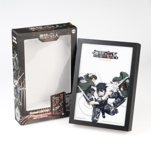 LAMINA LED ENMARCADA ATTACK ON TITAN   GRUPO ERIK