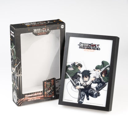 LAMINA LED ENMARCADA ATTACK ON TITAN   GRUPO ERIK