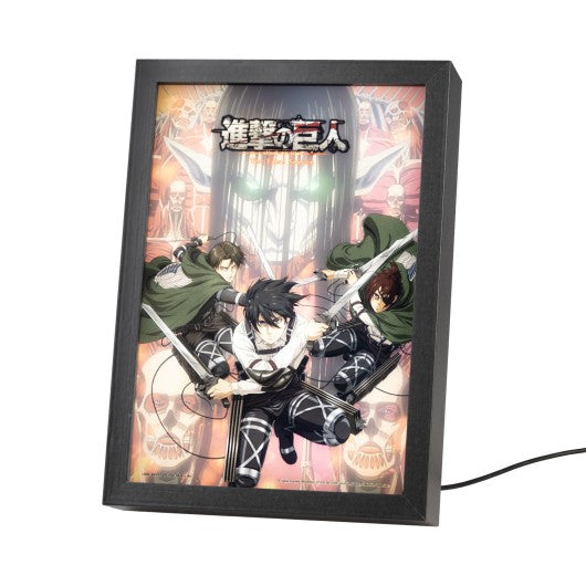LAMINA LED ENMARCADA ATTACK ON TITAN   GRUPO ERIK
