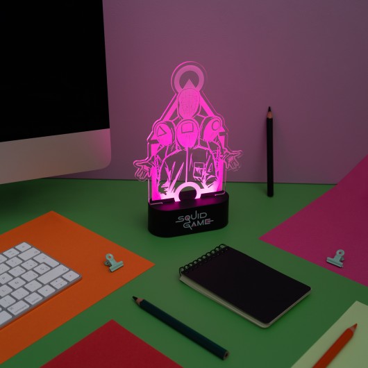 LAMPARA LED DE MESA EL JUEGO DEL CALAMAR   GRUPO ERIK