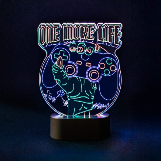 LAMPARA LED DE MESA GAMERATION ONE MORE LIFE   GRUPO ERIK