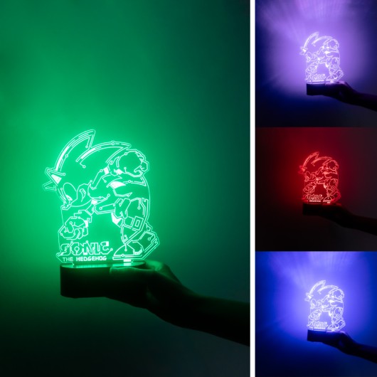 LAMPARA LED DE MESA SONIC THE HEDGEHOG SPEED CIRCUIT   GRUPO ERIK