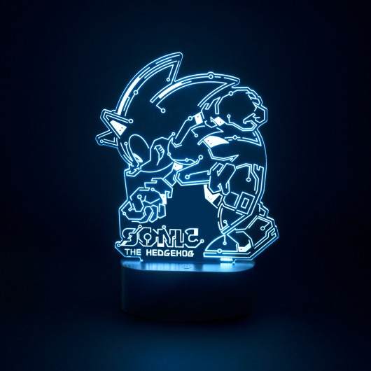 LAMPARA LED DE MESA SONIC THE HEDGEHOG SPEED CIRCUIT   GRUPO ERIK