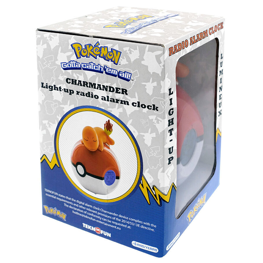 Lampara despertador Led Charmander Pokeball Pokemon   TEKNOFUN
