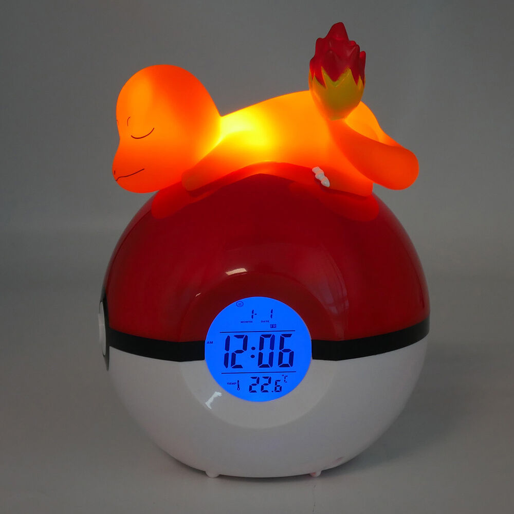 Lampara despertador Led Charmander Pokeball Pokemon   TEKNOFUN
