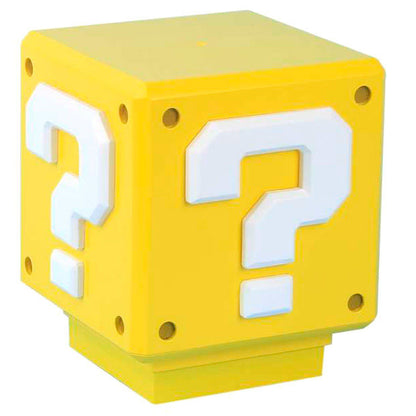 Lampara sonido Mini Question Block Super Mario Bros Nintendo  