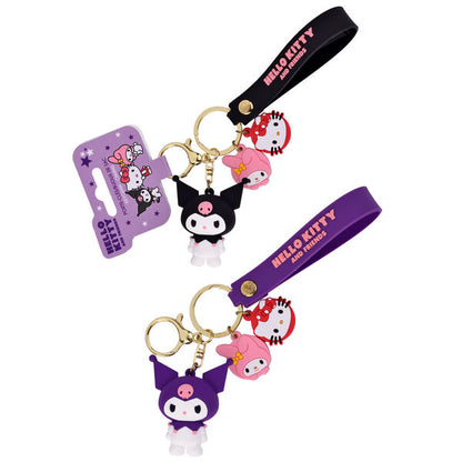 Llavero 3D Kuromi Hello Kitty surtido  