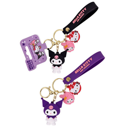 Llavero 3D Kuromi Hello Kitty surtido  