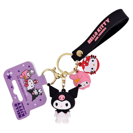 Llavero 3D Kuromi Hello Kitty surtido  