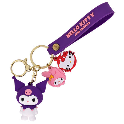 Llavero 3D Kuromi Hello Kitty surtido  