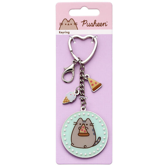 Llavero Pizza Pusheen  