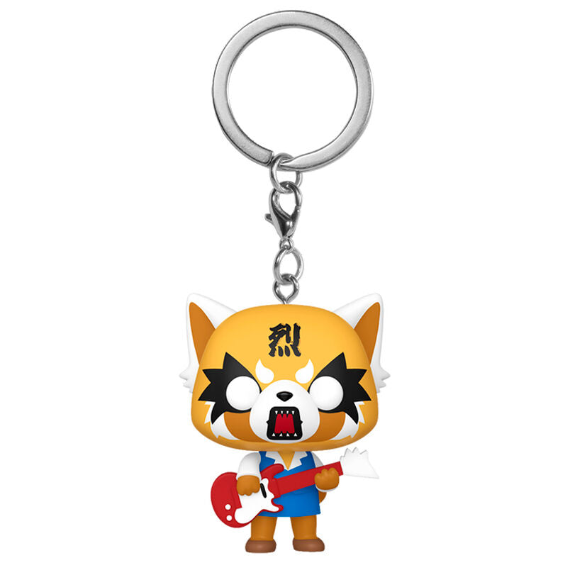 Llavero Pocket POP Aggretsuko - Aggretsuko with Guitar   FUNKO