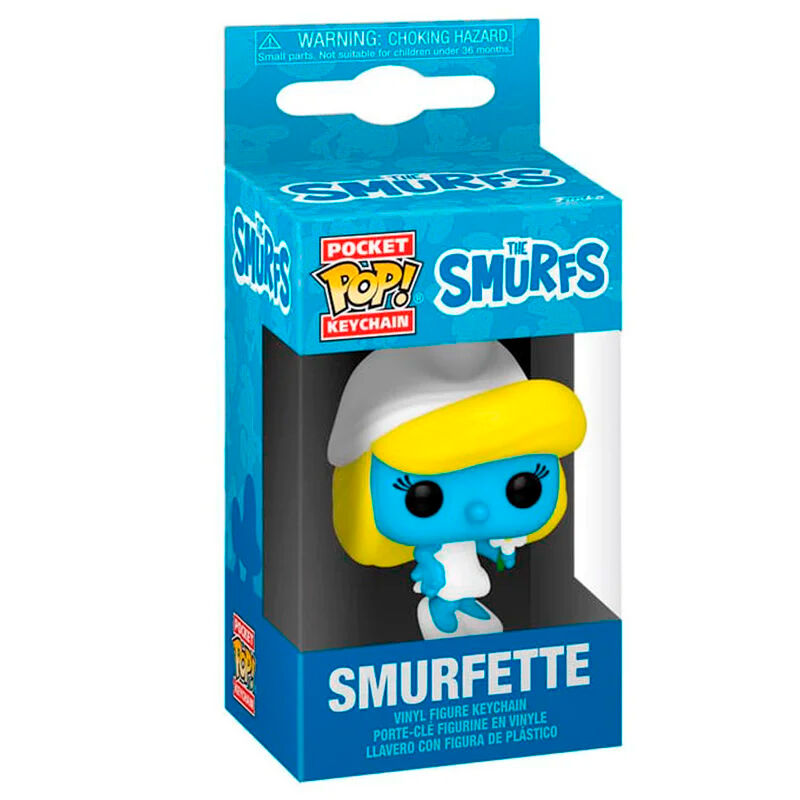 Llavero Pocket POP The Smurfs Smurfette   FUNKO