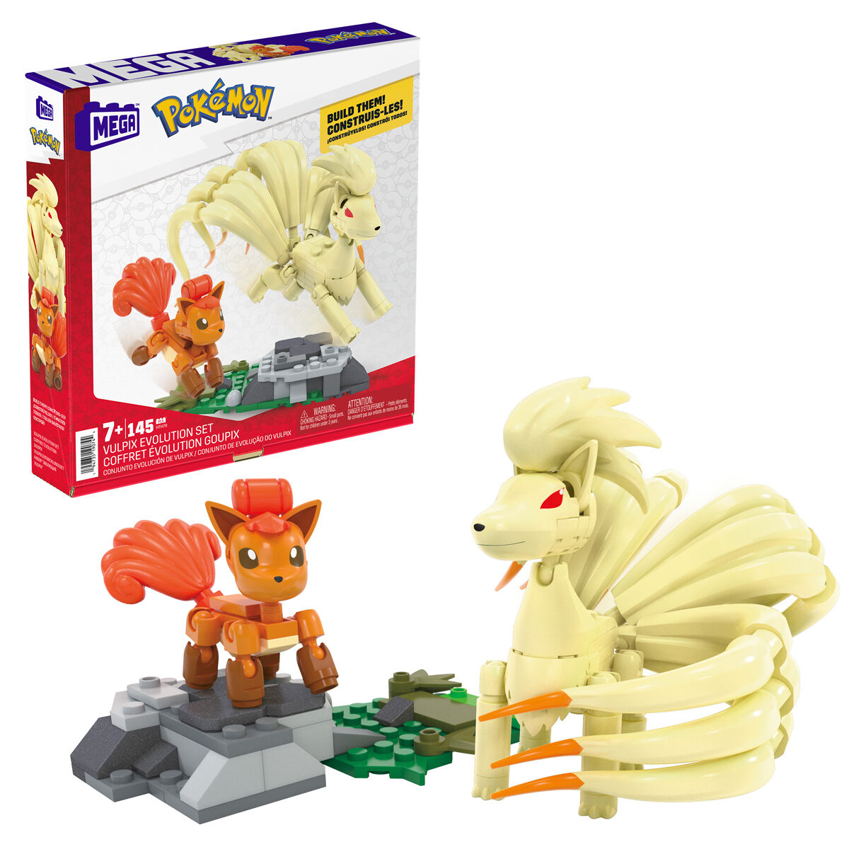 MEGA Construx Evolucion Vulpix Pokemon   MATTEL