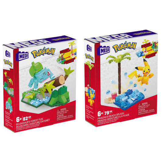 MEGA Construx Pikachu y Bulbasaur Pokemon surtido  
