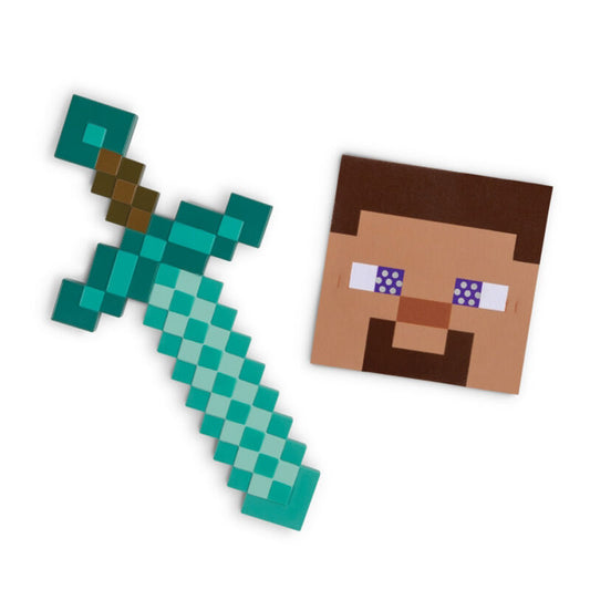 Mascara + Espada Minecraft  