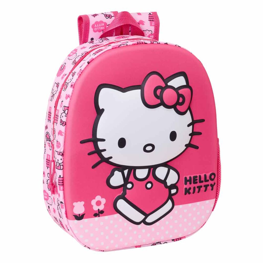 Mochila 3D Hello Kitty 33cm   SAFTA