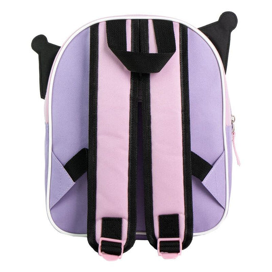 Mochila 3D Kuromi Hello Kitty 28cm  