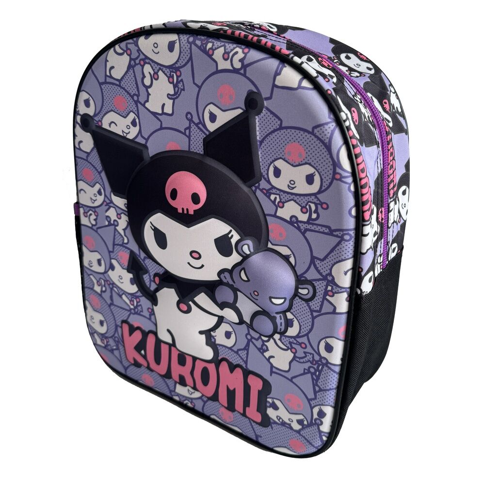 Mochila 3D Kuromi Hello Kitty 29cm   MANENTI