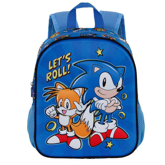 Mochila 3D Lets Roll Sonic The Hedgehog 31cm   KARACTERMANIA