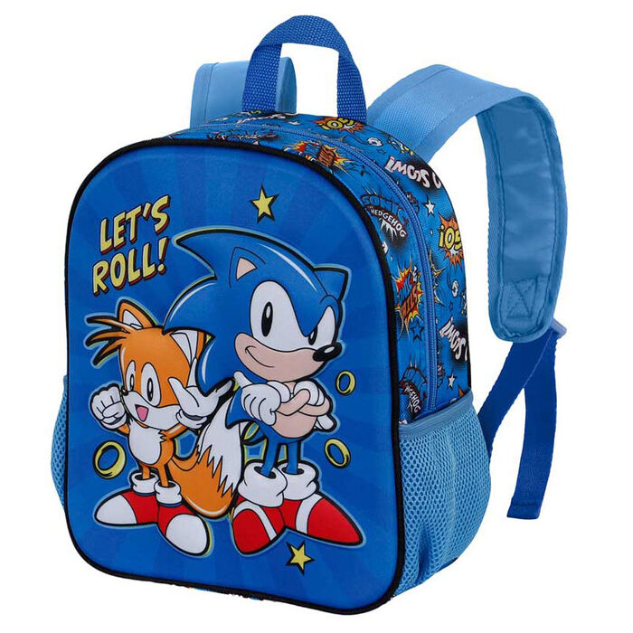 Mochila 3D Lets Roll Sonic The Hedgehog 31cm   KARACTERMANIA