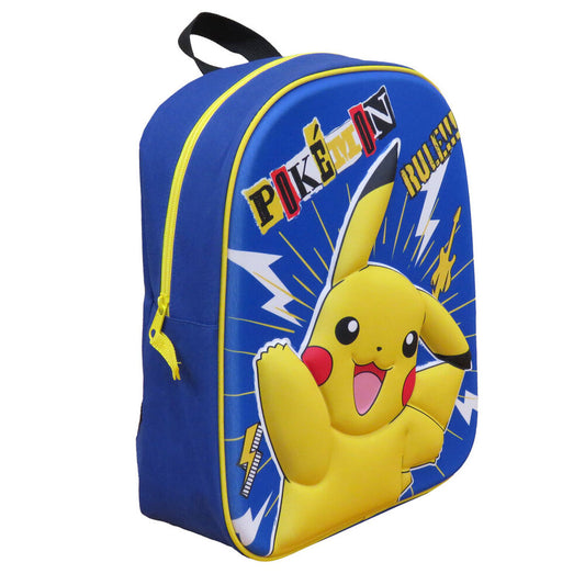 Mochila 3D Pikachu Pokemon 30cm   CYP BRANDS