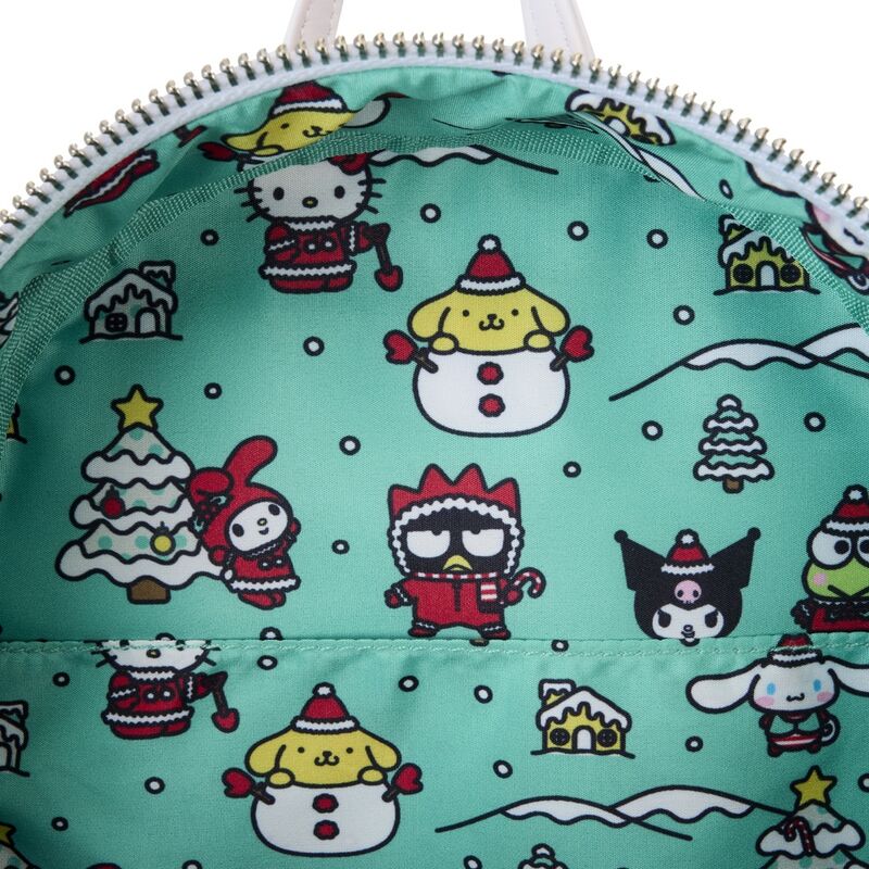 Mochila Christmas Hello Kitty Sanrio Loungefly 26cm   LOUNGEFLY