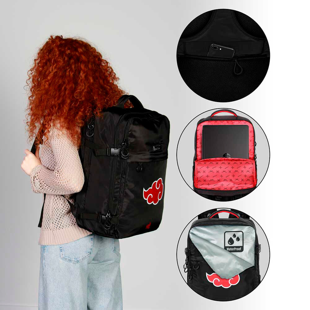 Mochila Clouds Naruto Shippuden 49cm   KARACTERMANIA